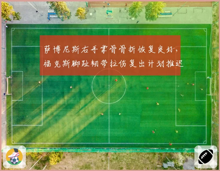 萨博尼斯右手掌骨骨折恢复良好，福克斯脚趾韧带拉伤复出计划推迟
